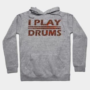 I Play Drums - Brick wall with grapffiti Hoodie